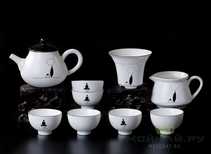 Набор посуды для чайной церемонии  # 21278 чайник - 300 мл гундаобэй - 190 мл 6 пиал по 50 мл чайное сито